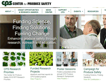 Tablet Screenshot of centerforproducesafety.org